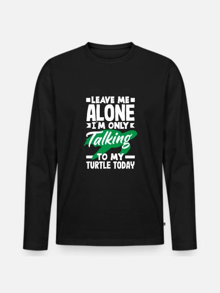 Turtle Sea Turtle Gift - Men's Premium Organic Long Sleeve Shirt - black