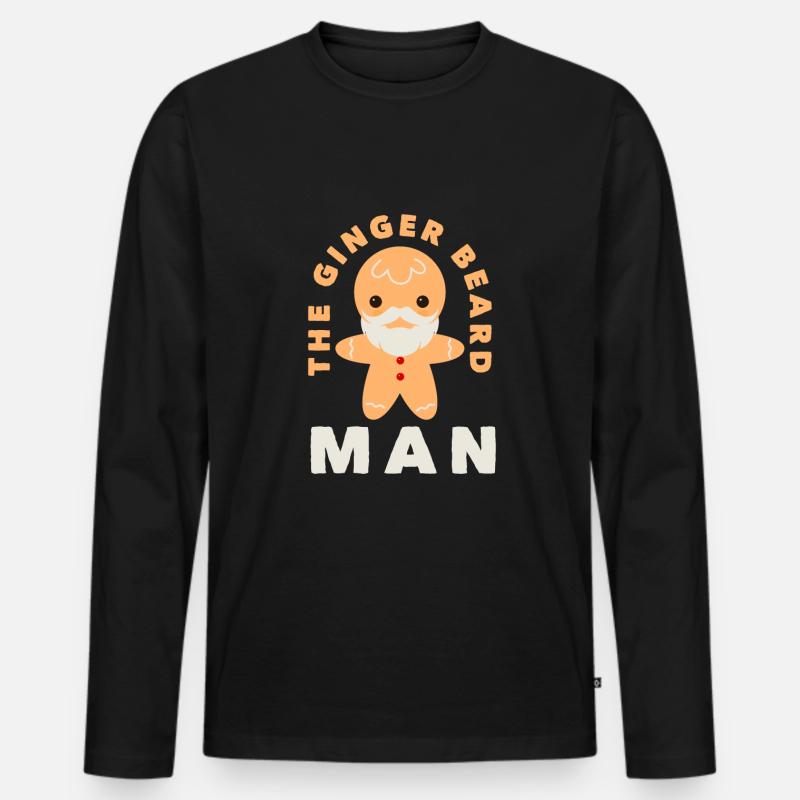 Bartpflege Bart Liebhaber Männer Bart - Männer Premium Bio Langarmshirt - Schwarz