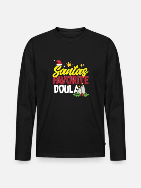 Doula Gift Doula Doulas - Men's Premium Organic Long Sleeve Shirt - black