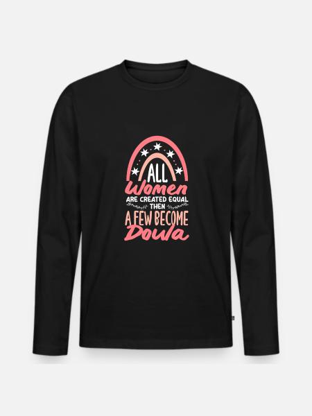 Doula Gift Doula Doulas - Men's Premium Organic Long Sleeve Shirt - black