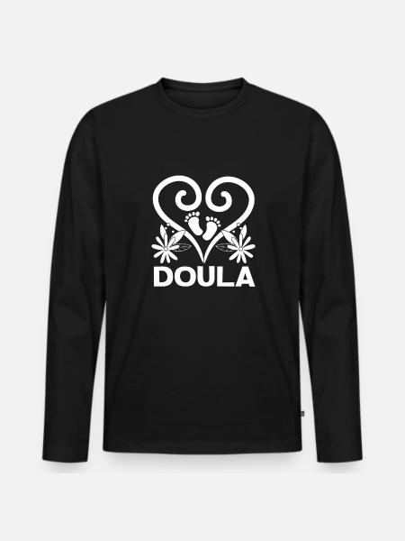 Doula Gift Doula Doulas - Men's Premium Organic Long Sleeve Shirt - black