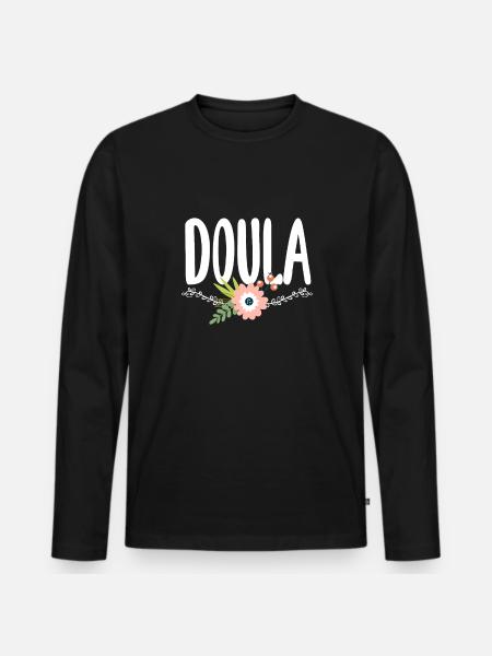Doula Gift Doula Doulas - Men's Premium Organic Long Sleeve Shirt - black