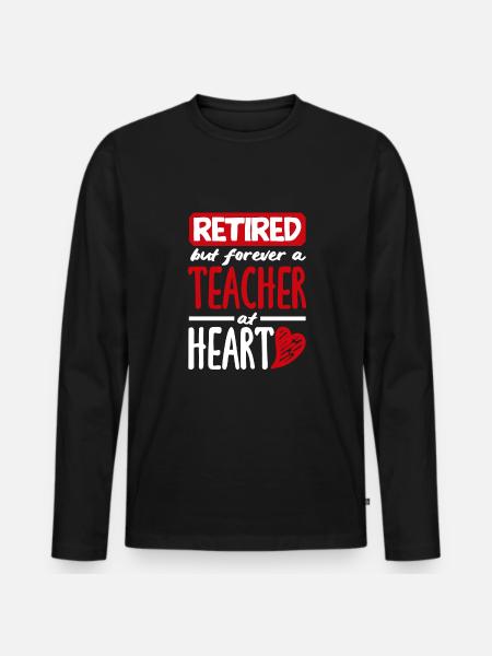 Funny Teacher Teacher Gift - Men's Premium Organic Long Sleeve Shirt - black