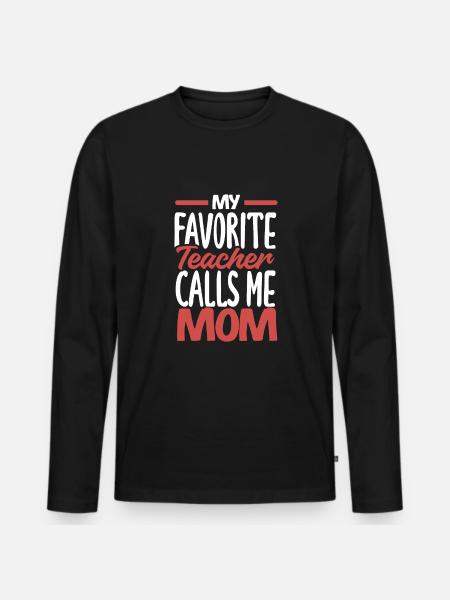 Funny Teacher Teacher Gift - Men's Premium Organic Long Sleeve Shirt - black