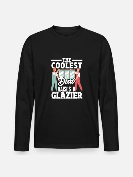 Glaser Geschenk - Männer Premium Bio Langarmshirt - Schwarz