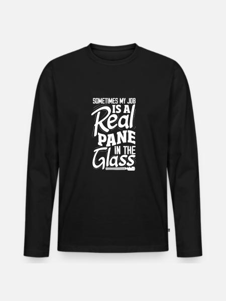 Glaser Geschenk - Männer Premium Bio Langarmshirt - Schwarz