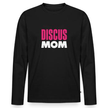 Lancer du disque Athlète Cadeau d’athlète - T-shirt manches longues Premium bio Homme - noir - Devant - Nico (187cm)