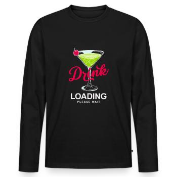 Lustiger Barkeeper Spruch Barkeeper Geschenk - Männer Premium Bio Langarmshirt - Schwarz - Vorne - Nico (187cm)
