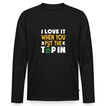 Lustiger Barkeeper Spruch Barkeeper Geschenk - Männer Premium Bio Langarmshirt - Schwarz - Vorne - Nico (187cm)