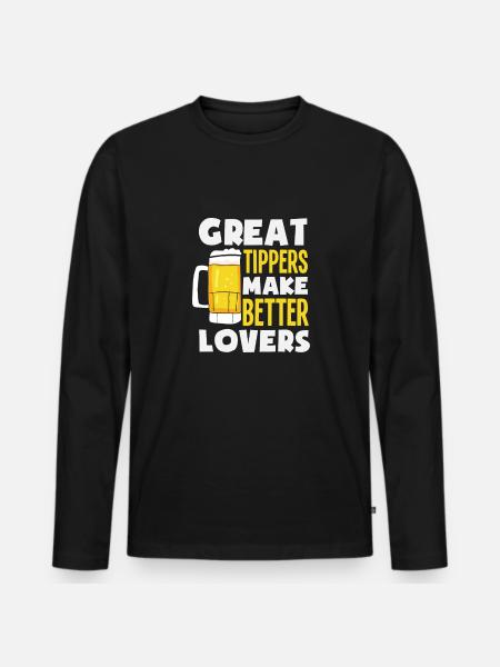 Funny Bartender Saying Bartender Gift - Men's Premium Organic Long Sleeve Shirt - black