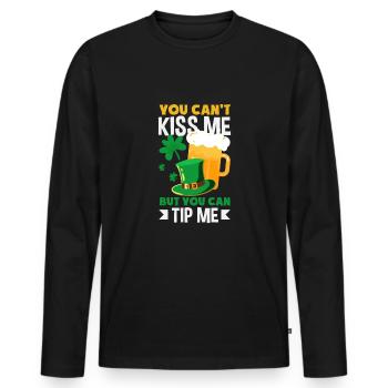 Lustiger Barkeeper Spruch Barkeeper Geschenk - Männer Premium Bio Langarmshirt - Schwarz - Vorne - Nico (187cm)