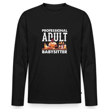 Lustiger Barkeeper Spruch Barkeeper Geschenk - Männer Premium Bio Langarmshirt - Schwarz - Vorne - Nico (187cm)