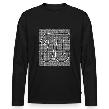 Pi Tag Zahlenkunst Mathematikliebhaber - Männer Premium Bio Langarmshirt - Schwarz - Vorne - Nico (187cm)