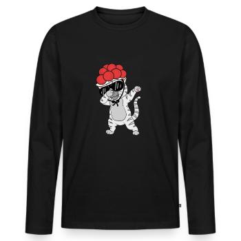 Schwarzwald chat tradition Bollenhut Fribourg - T-shirt manches longues Premium bio Homme - noir - Devant - Nico (187cm)