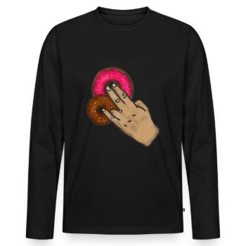 Two in the pinky one in the stinky Versaute Sex - Männer Premium Bio Langarmshirt - Schwarz - Vorne - Nico (187cm)