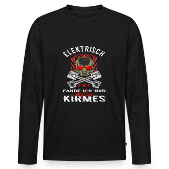 Je ne conduis électriquement que dans la foire de la visseuse - T-shirt manches longues Premium bio Homme - noir - Devant - Nico (187cm)