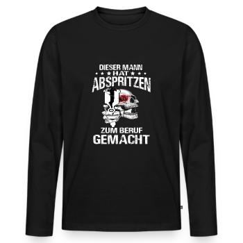 Fahrzeuglackierer Meister Auto Lackiererei EFZ - Männer Premium Bio Langarmshirt - Schwarz - Vorne - Nico (187cm)