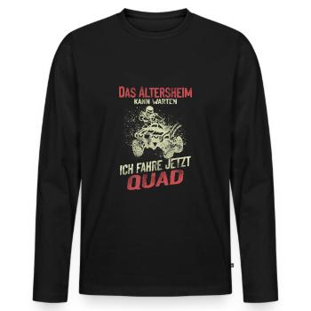 ATV Quad Opa 4x4 Quadfahrer Quadbike - Männer Premium Bio Langarmshirt - Schwarz - Vorne - Nico (187cm)