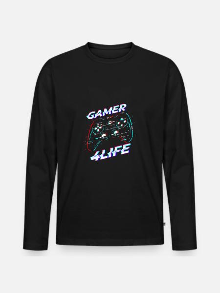 Gamble for life - Men's Premium Organic Long Sleeve Shirt - black