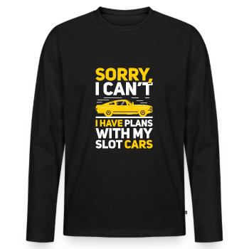 SLOT CAR RACING CAR GUY CAR PROJECT My Slot Cars - T-shirt manches longues Premium bio Homme - noir - Devant - Nico (187cm)
