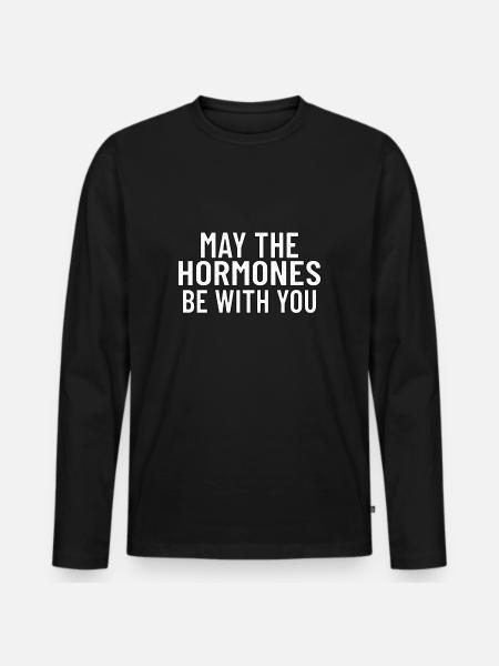 Embryo Transfer Day IVF Infertility Gift Idea - Men's Premium Organic Long Sleeve Shirt - black