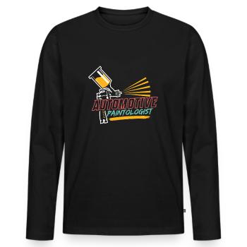Car Painter Body Painter Car Mechanic - Men's Premium Organic Long Sleeve Shirt - black - Front - Nico (187cm)