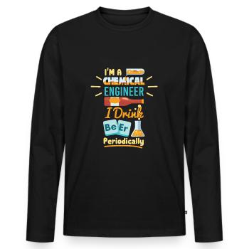 CHEMICAL ENGINEER: I'm A Chemical Engineer - Men's Premium Organic Long Sleeve Shirt - black - Front - Nico (187cm)