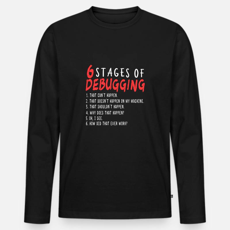 Debugging Definition Programmer I Troubleshooting Men's Premium Organic Long Sleeve Shirt