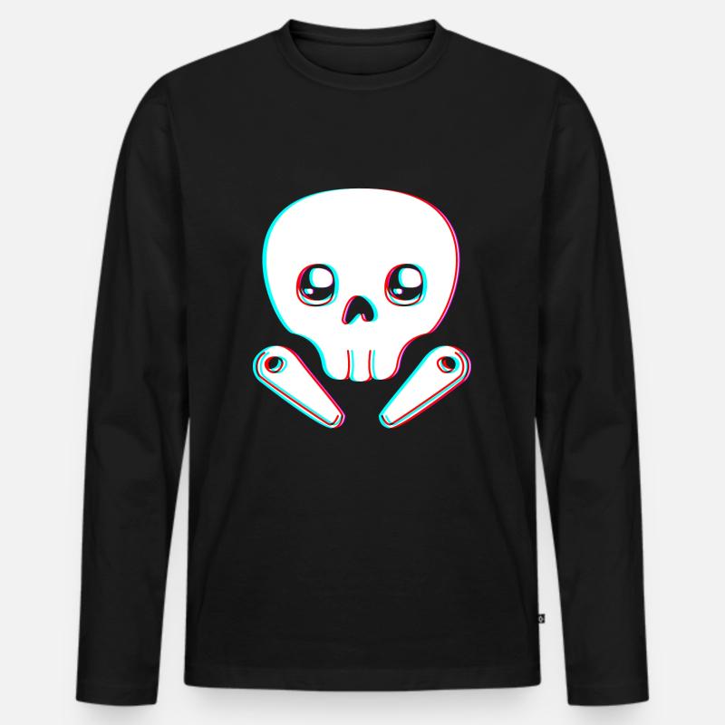 Flipper Pinball - Männer Premium Bio Langarmshirt - Schwarz