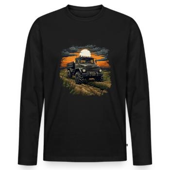 Unimog Off-Road Adventure : un VTT F robuste et puissant - T-shirt manches longues Premium bio Homme - noir - Devant - Nico (187cm)