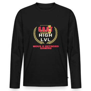 GOAT Mous Keyboard gamer - Männer Premium Bio Langarmshirt - Schwarz - Vorne - Nico (187cm)
