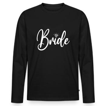 Bride - Männer Premium Bio Langarmshirt - Schwarz - Vorne - Nico (187cm)