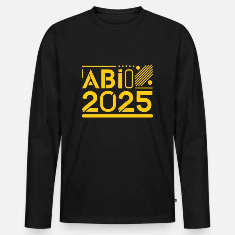 Abi 2025 - Männer Premium Bio Langarmshirt - Schwarz