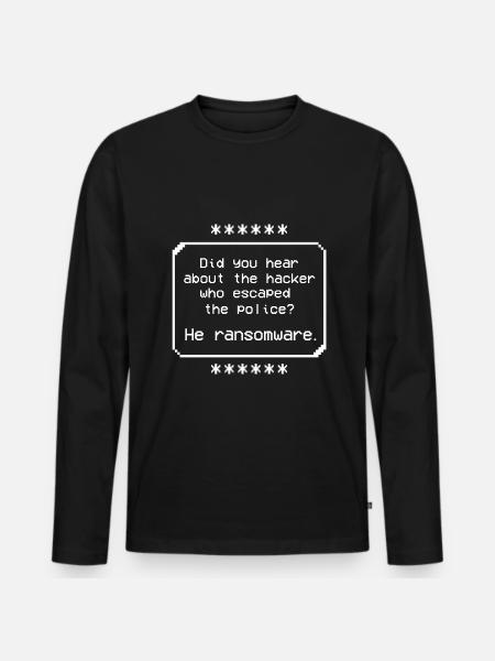 Expert en cybersécurité Hacker éthique - T-shirt manches longues Premium bio Homme - noir