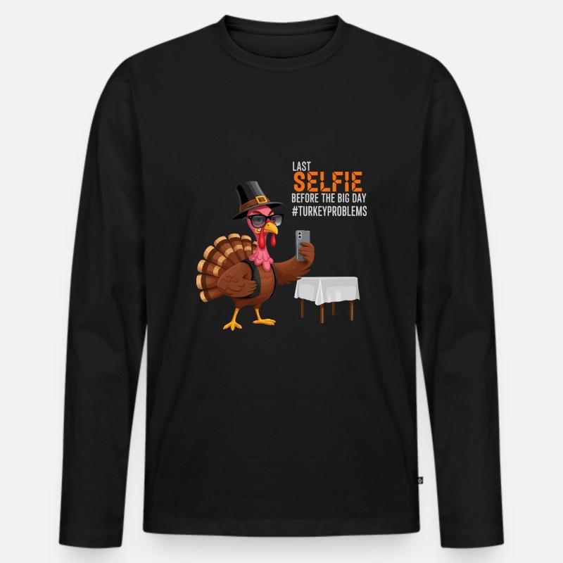 Turkey Problems - Männer Premium Bio Langarmshirt - Schwarz