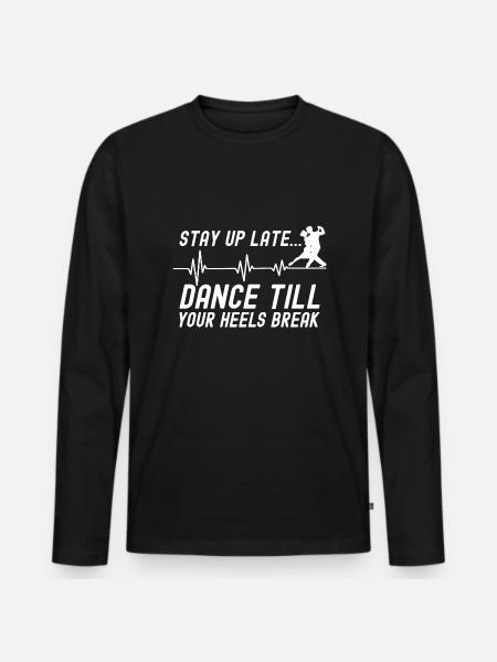 Dance Training Ballroom Couple Dance - Men's Premium Organic Long Sleeve Shirt - black