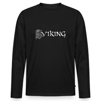 Viking - Men's Premium Organic Long Sleeve Shirt - black - Front - Nico (187cm)