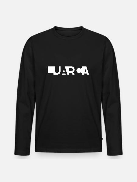 LUARCA – Asturias – Spain - Men's Premium Organic Long Sleeve Shirt - black