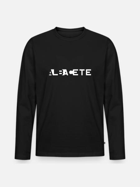 ALBACETE – Castile-La Mancha – Spain - Men's Premium Organic Long Sleeve Shirt - black