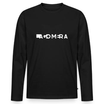 LA GOMERA – Îles Canaries – Espagne - T-shirt manches longues Premium bio Homme - noir - Devant - Nico (187cm)