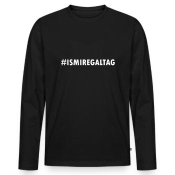 Is mir egal Tag Feiertag Urlaub - Männer Premium Bio Langarmshirt - Schwarz - Vorne - Nico (187cm)