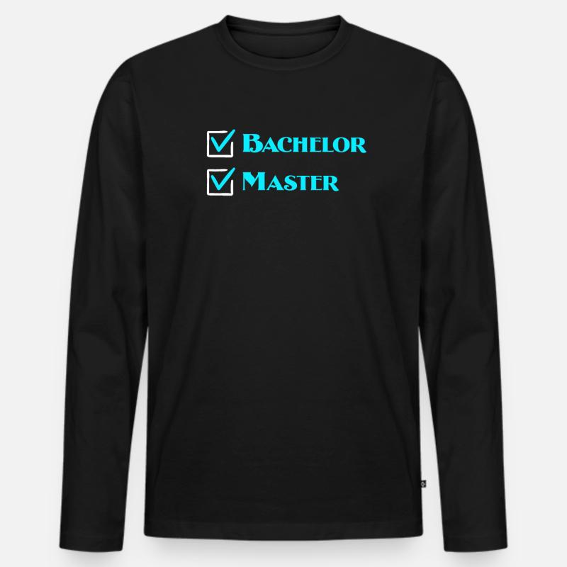 Master 2022 Master Abschluss - Männer Premium Bio Langarmshirt - Schwarz