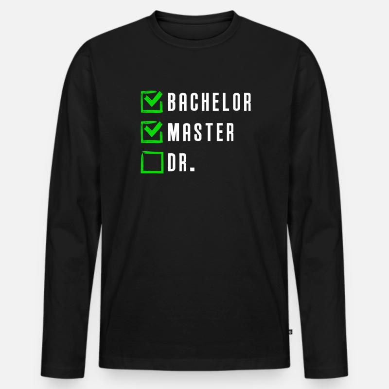Master Abschluss Master 2022 - Männer Premium Bio Langarmshirt - Schwarz