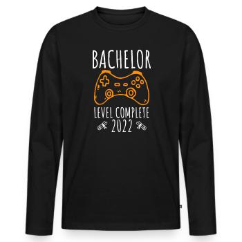 Bachelor 2022 Complete Bachelor Abschluss - Männer Premium Bio Langarmshirt - Schwarz - Vorne - Nico (187cm)