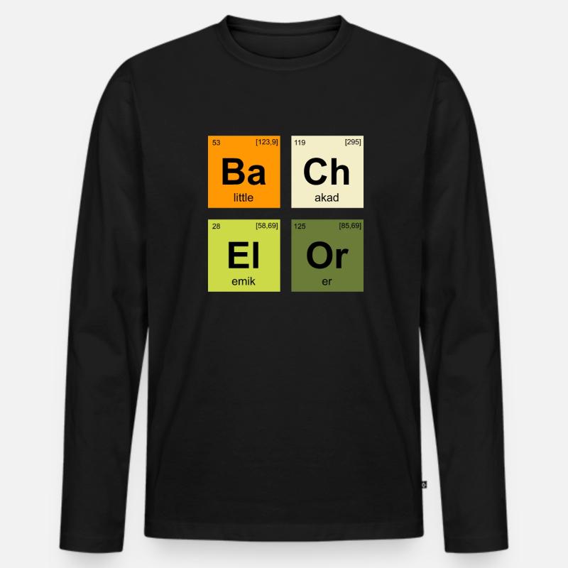 Bachelorabschluss Bachelor Abschluss - Männer Premium Bio Langarmshirt - Schwarz