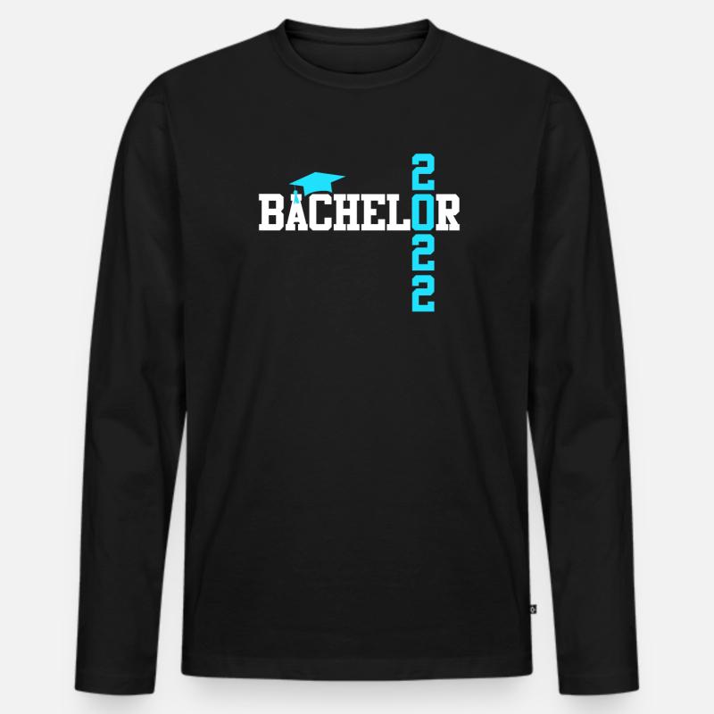 Bachelor Abschluss 2022 - Männer Premium Bio Langarmshirt - Schwarz