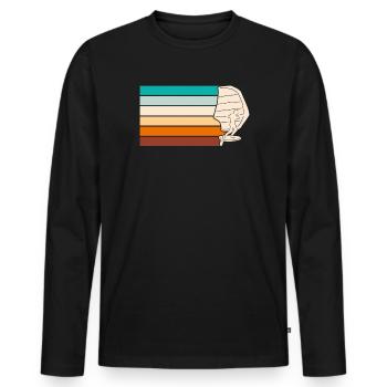 Wing Surf Wing Foil Wing Foiler - Men's Premium Organic Long Sleeve Shirt - black - Front - Nico (187cm)