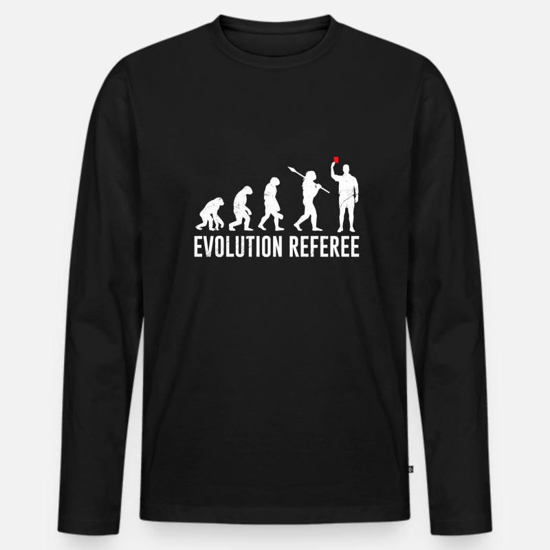 Arbitre d’évolution - T-shirt manches longues Premium bio Homme - noir