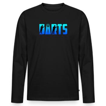 Fléchettes Fléchettes Flèches Fléchettes Accessoires Fléchettes Fléchettes - T-shirt manches longues Premium bio Homme - noir - Devant - Nico (187cm)