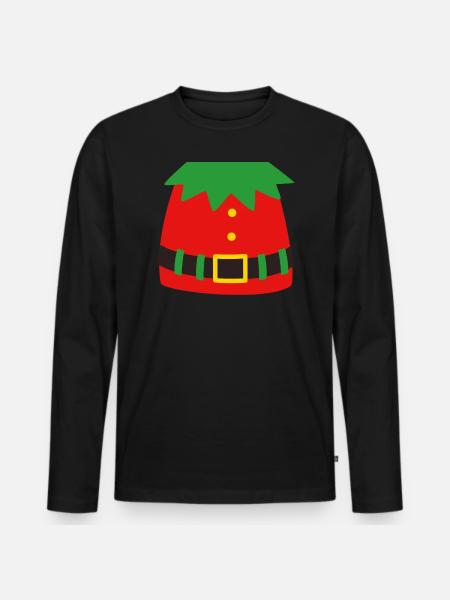 Elven Costume Elf - Men's Premium Organic Long Sleeve Shirt - black